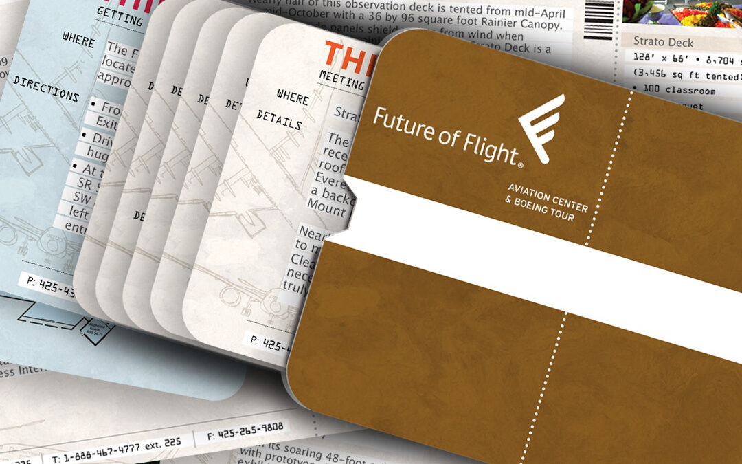 Boeing Tour Events Print Package Design by Giant Punch