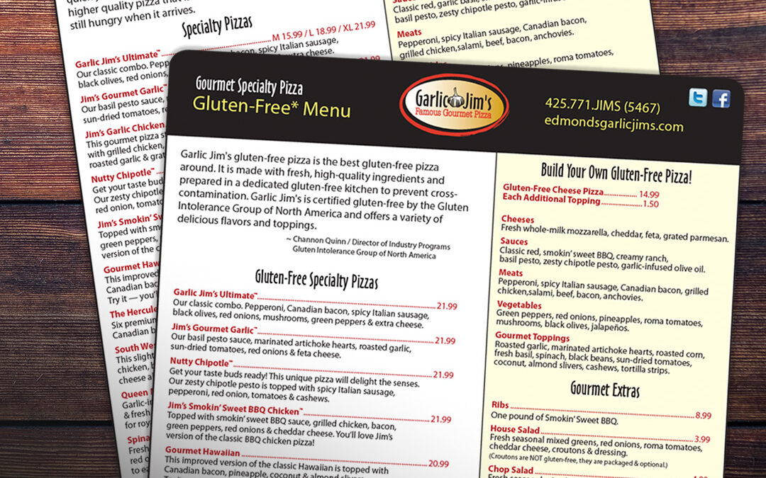 Pizza Delivery Restaurant Menu Design by Giant Punch