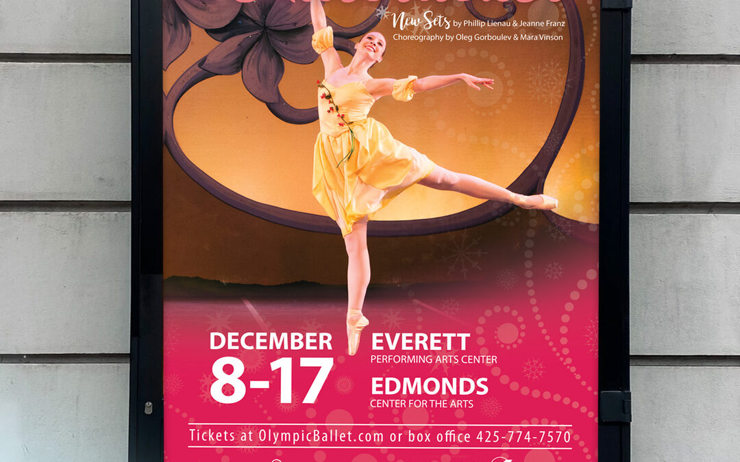Nutcracker Takes the Stage: Festive Arts Poster Design
