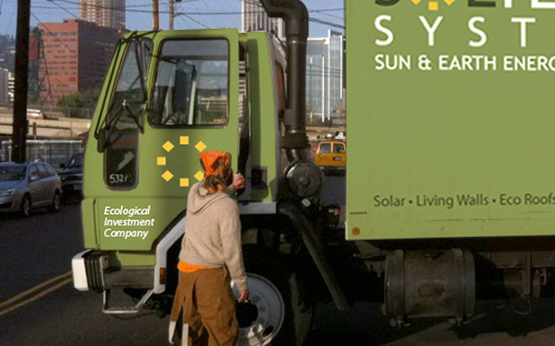Solar Green Roof Truck Wrap Design by Giant Punch
