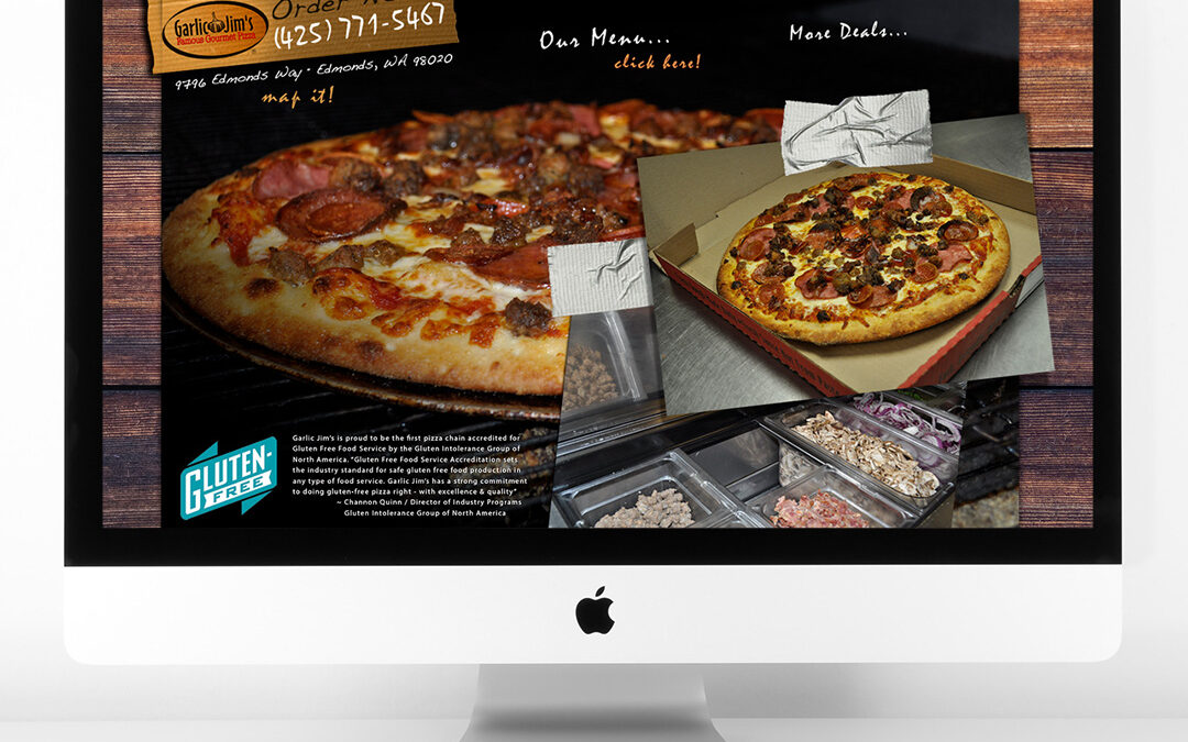 Modern Design, Classic Pizza: Garlic Jim’s Website by Giant Punch
