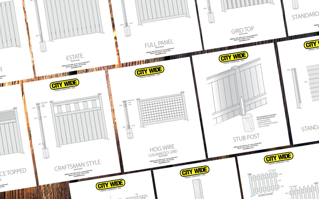 Technical Fence Guide Drawings Illustrated by Giant Punch