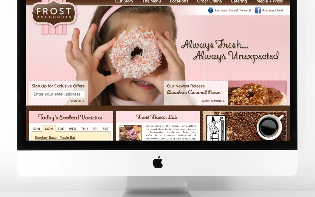Yummy Creative: Frost Doughnuts Website by Giant Punch