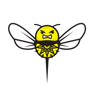 GiantPunch-Brand-Like-a-Bee Illustration of a catfish by Giant Punch - In honor of Leander "Catfish" Brown whom, Leander, TX was named after.