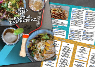 Pickledilly’s at APEX Pickleball Clubs Menu and Logo Designed by Giant Punch